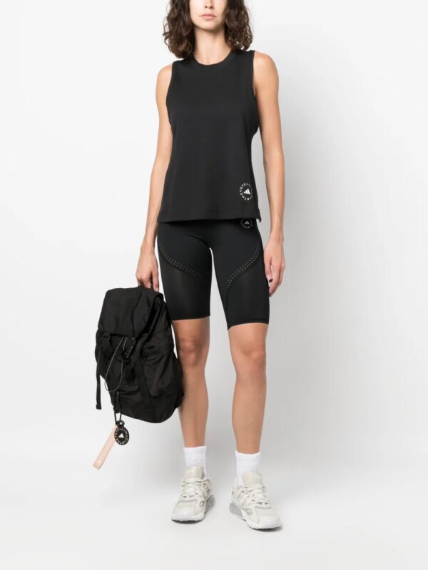 adidas by Stella McCartney Tanktop met logoprint - Zwart