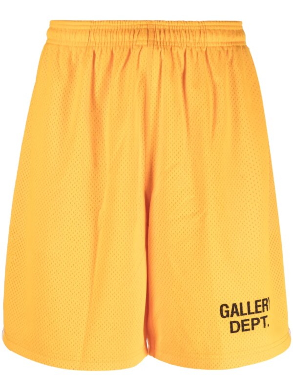 GALLERY DEPT. short de sport à logo imprimé - Orange