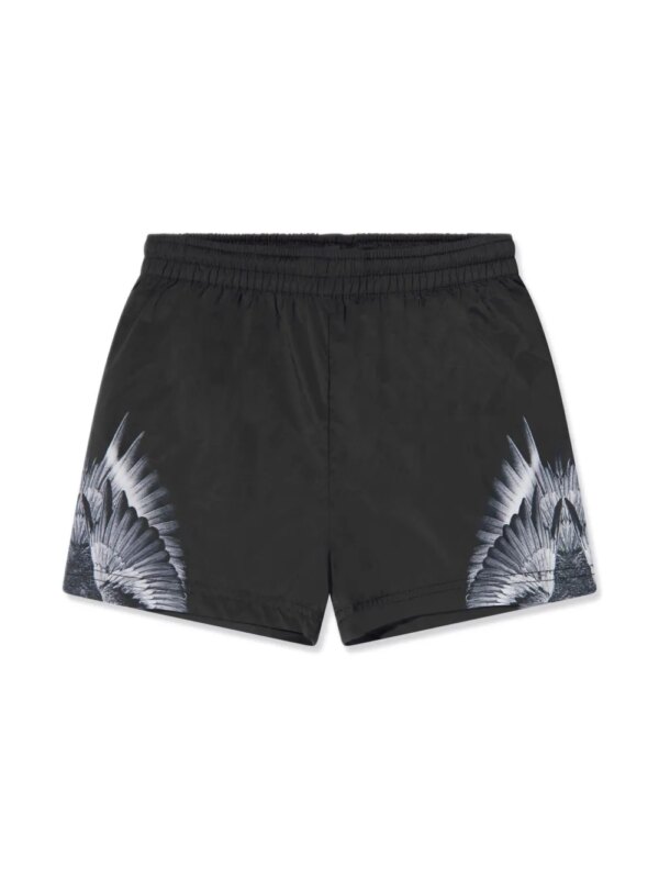 COUNTY OF MILAN KIDS short de sport à imprimé graphique - Noir