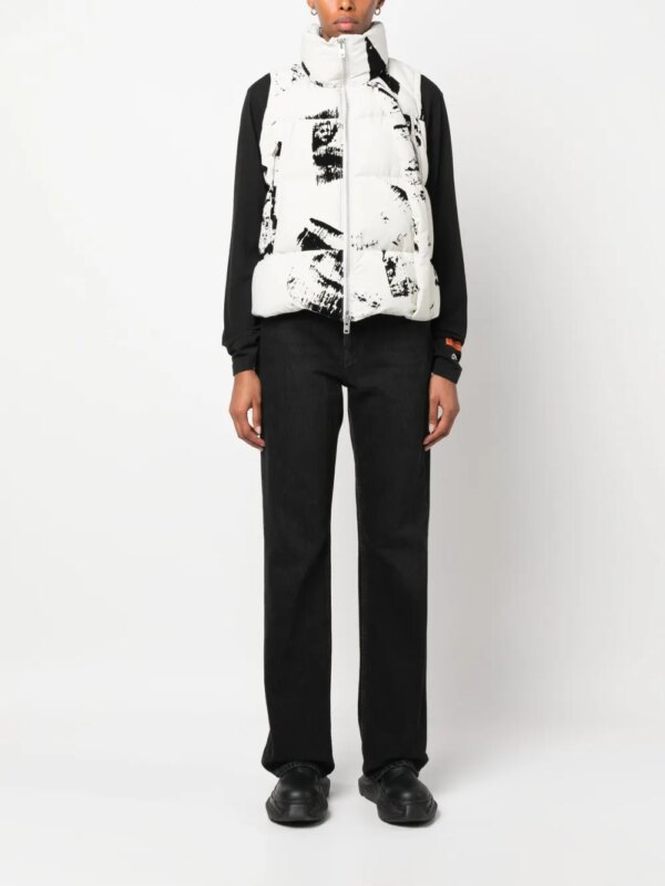 Y-3 Bodywarmer met print - Grijs