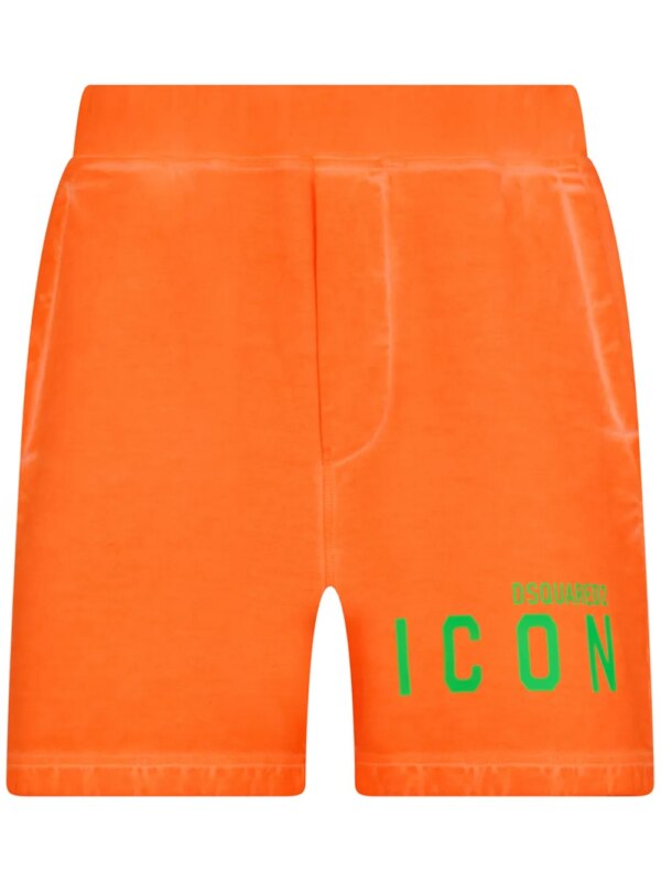 DSQUARED2 short de sport Icon Relax - Orange