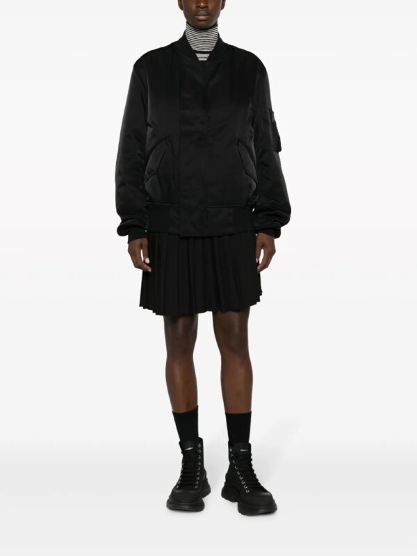 Y-3 Bomberjack met veters - Zwart