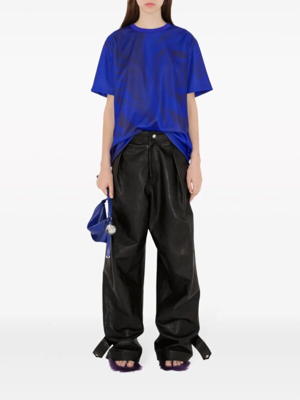 Burberry Sling Shield schoudertas met bel bedel - Blauw