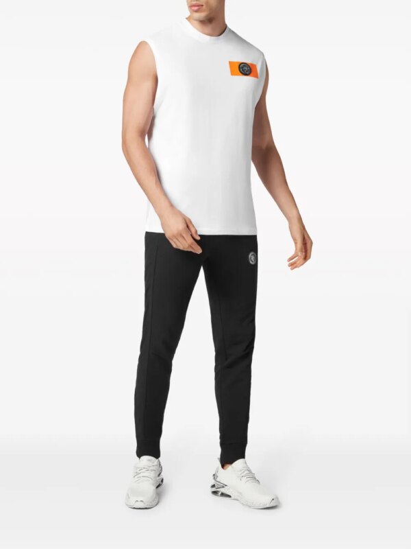 Plein Sport Tanktop met logopatch - Wit