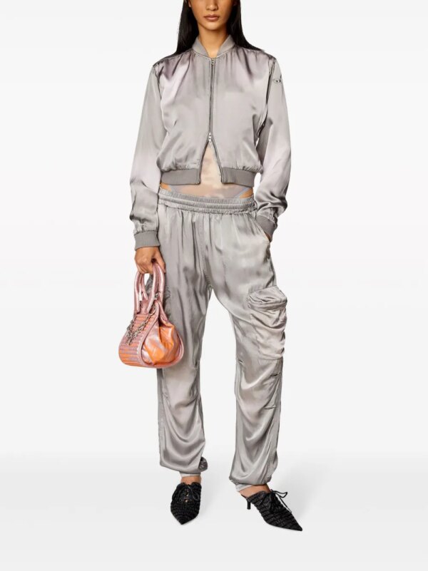 Diesel Satijnen broek - Zilver