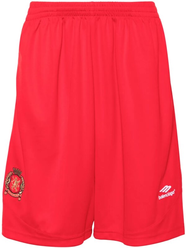 Balenciaga short de sport Soccer Baggy - Rouge
