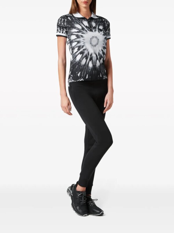 Plein Sport Poloshirt met print - Zwart