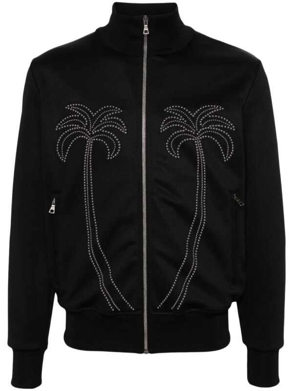 Palm Angels veste zippée Milano Stud - Noir
