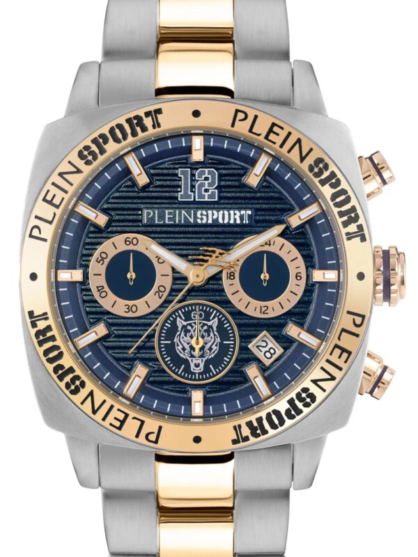 Plein Sport Wildcat Chrono 40 mm horloge - Blauw