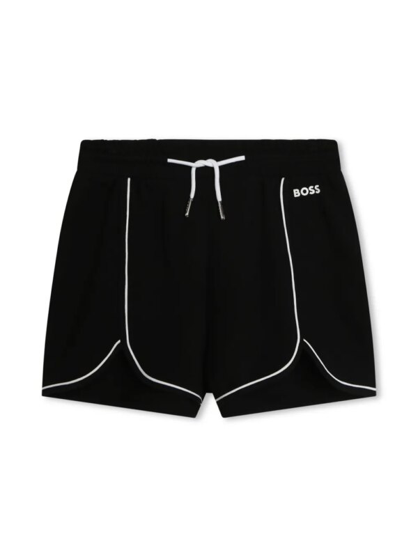 BOSS Kidswear short de sport à logo imprimé - Noir