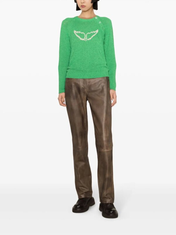 Zadig&Voltaire Intarsia trui - Groen