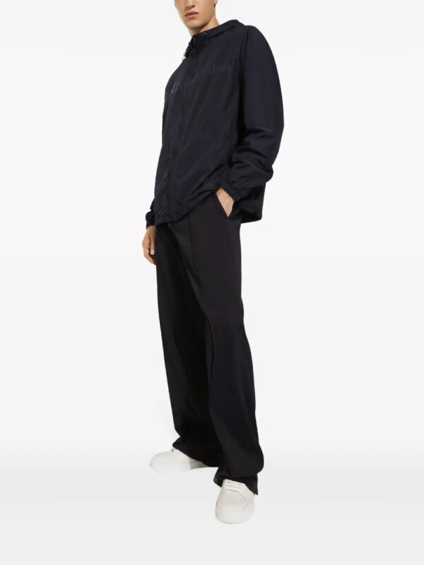 Dolce & Gabbana Omkeerbare parka met logoprint - Blauw