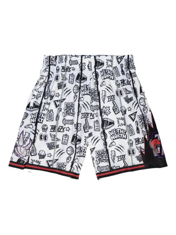 Mitchell & Ness short Doodle 'NBA Toronto Raptors 1998' - Blanc