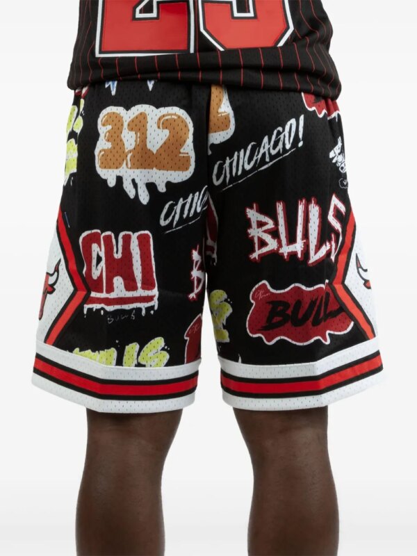 Mitchell & Ness x NBA Chicago Bulls 1997 Slap Sticker Swingman short - Noir