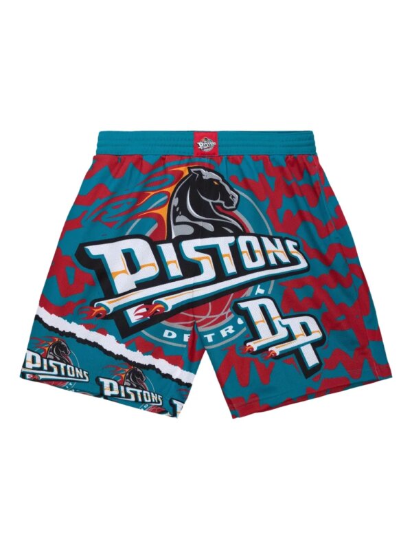 Mitchell & Ness x NBA short Detroit Pistons Jumbotron 2.0 Sublimated - Bleu