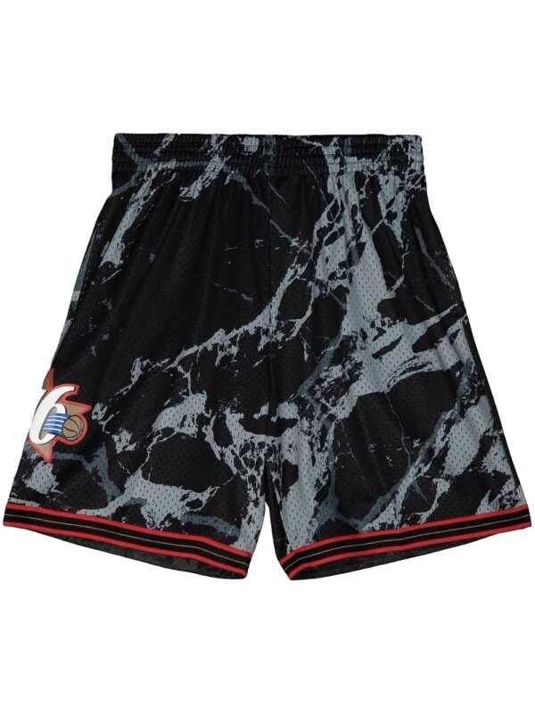 Mitchell & Ness short Swingman Team Marble 'NBA Philadelphia 76ers 2000' - Noir