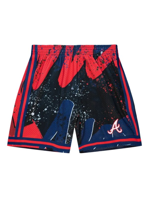 Mitchell & Ness x MLB short Atlanta Braves Hyper Hoops - Rouge