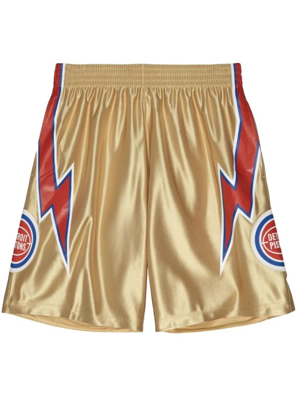 Mitchell & Ness short 75th Gold 'NBA Detroit Pistons 1978' - Tons neutres
