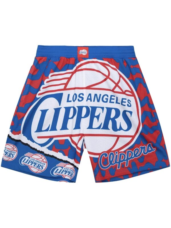 Mitchell & Ness short Jumbotron 2.0 Sublimated 'NBA LA Clippers' - Bleu