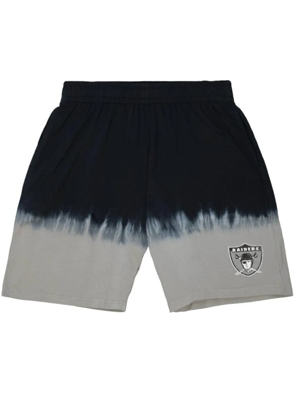 Mitchell & Ness short 'NFL Oakland Raiders' à imprimé tie dye - Noir