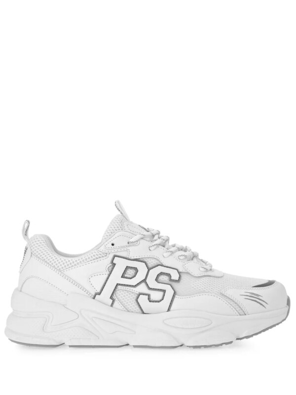 Plein Sport baskets à patch logo - Blanc