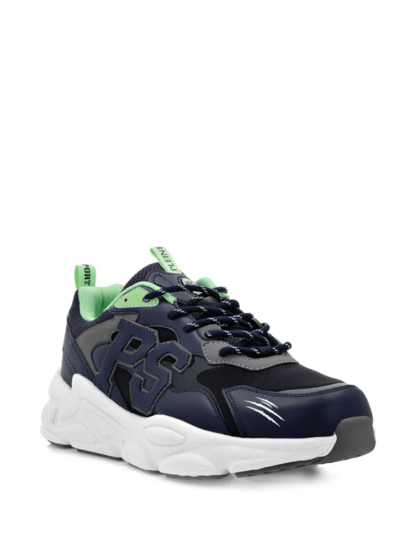 Plein Sport Lo-Top sneakers met logopatch - Grijs