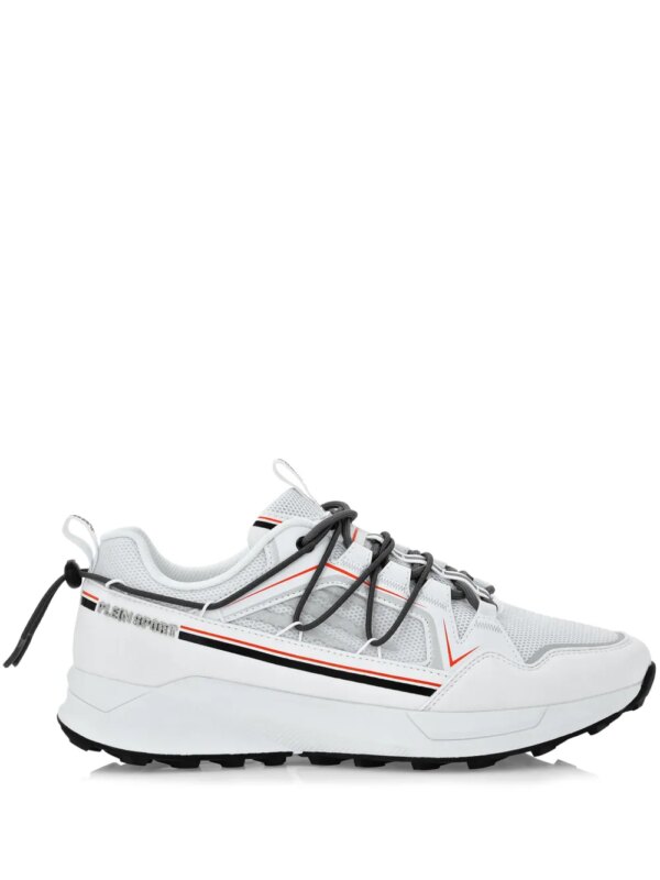 Plein Sport baskets à empiècements contrastants - Blanc