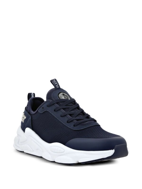 Plein Sport Sneakers met logo en mesh - Blauw