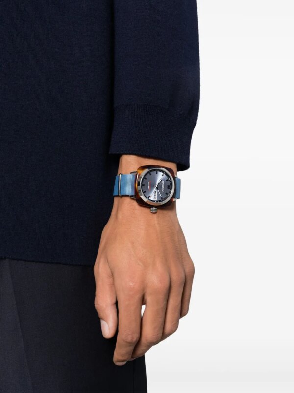 Briston Clubmaster Sport HMS Date horloge - Blauw