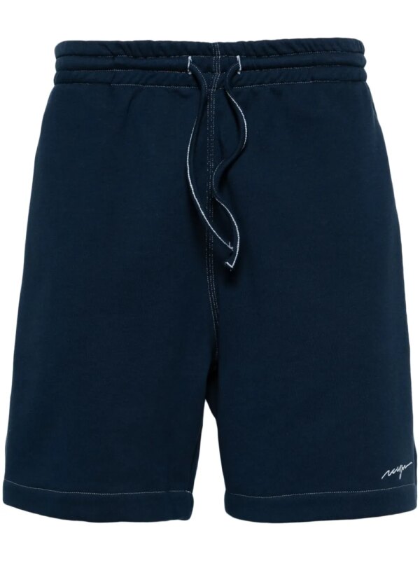 MSGM short de sport à logo brodé - Bleu