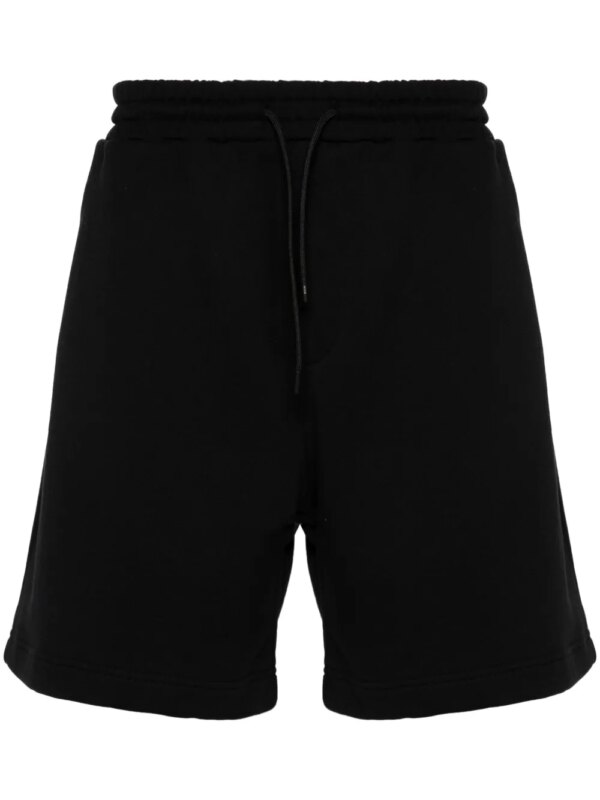 MSGM short de sport à logo imprimé - Noir