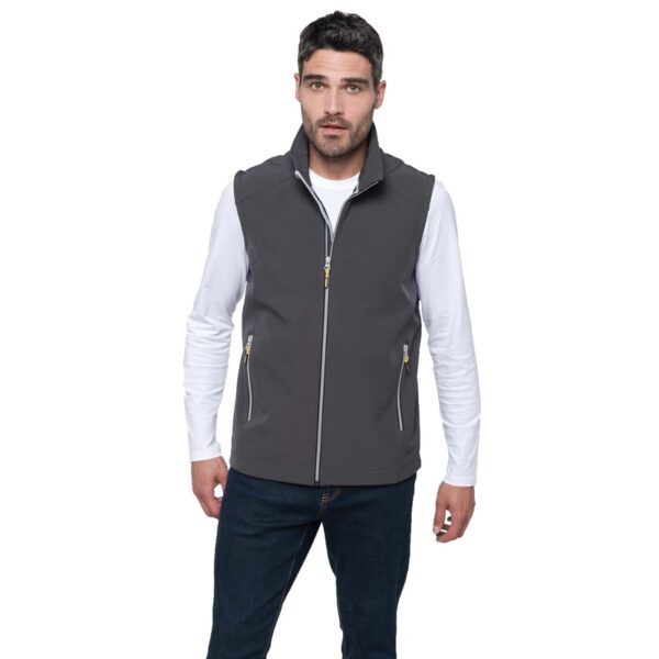 Softshell zomer vest/bodywamer antraciet grijs voor heren