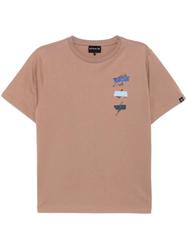 SPORT b. by agnès b. t-shirt Tapes - Marron
