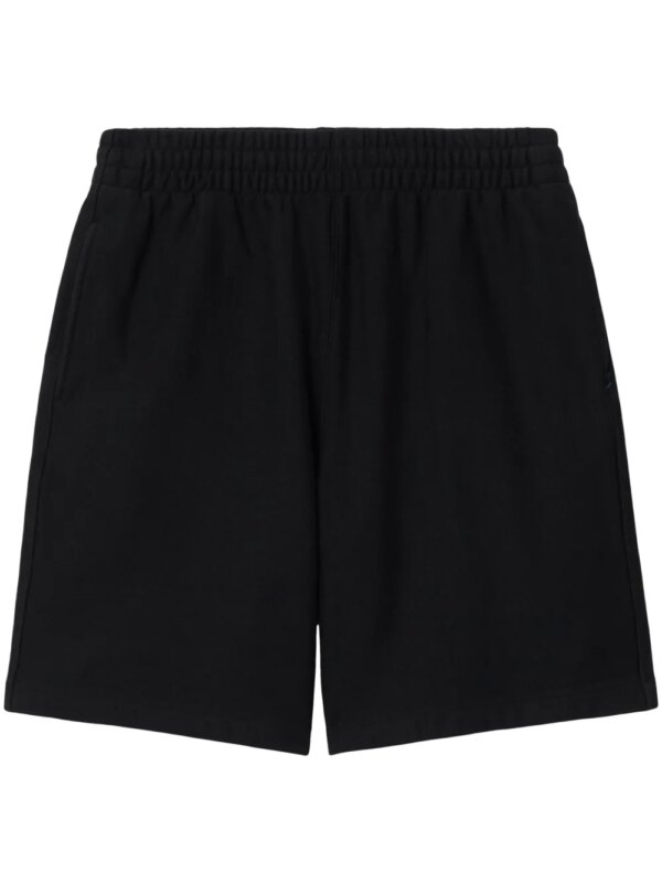 Burberry short à logo appliqué - Noir