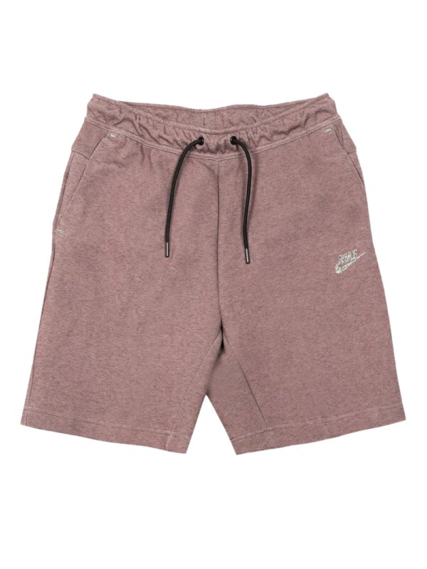 Nike short de sport 'Dark Wine/Black' en polaire technique - Rouge
