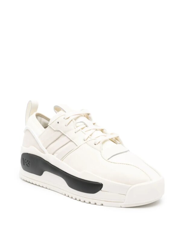 Y-3 Rivalry leren sneakers met vlakken - Wit