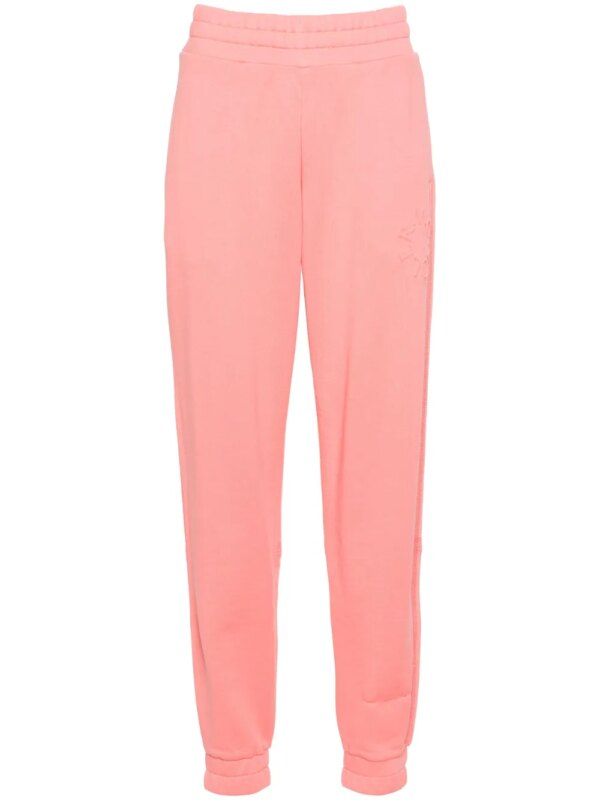 Moncler short de sport à logo embossé - Rose