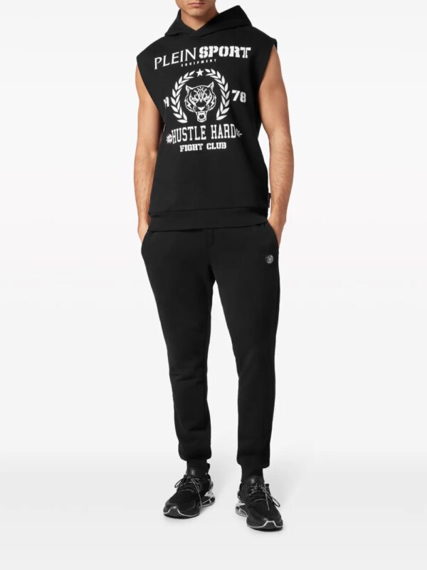 Plein Sport Hoodie met tijgerprint - Zwart