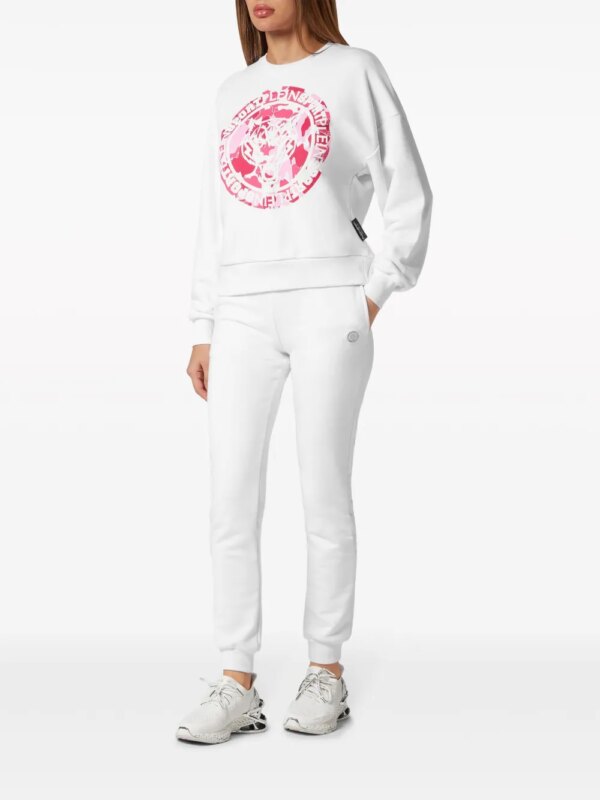 Plein Sport Carbon Tiger katoenen sweater - Wit