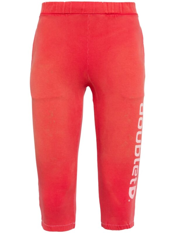 Doublet short en coton mélangé à logo imprimé - Rouge