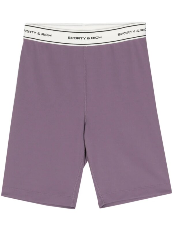 Sporty & Rich short à logo en relief - Violet