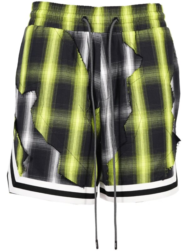 Mostly Heard Rarely Seen short à carreaux - Noir