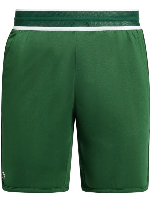 Lacoste short de sport Embroidered - Vert