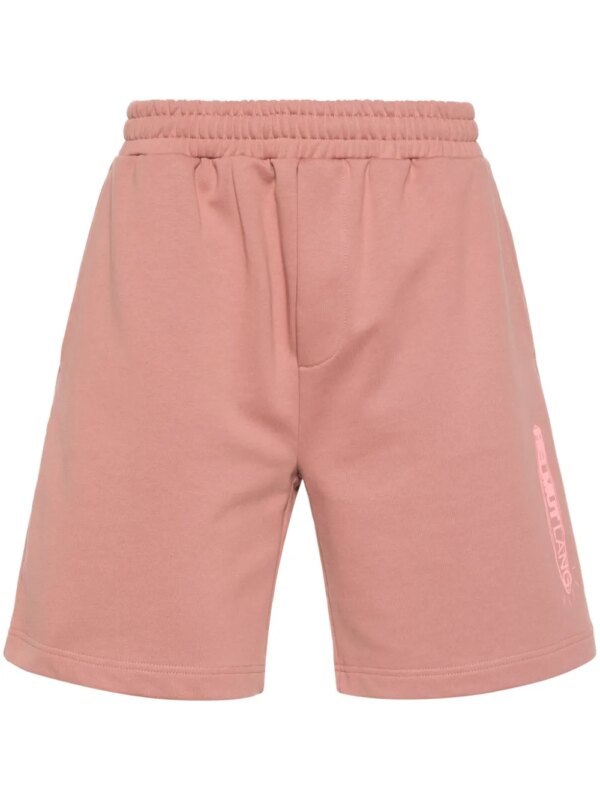 Helmut Lang short à logo Space - Rose