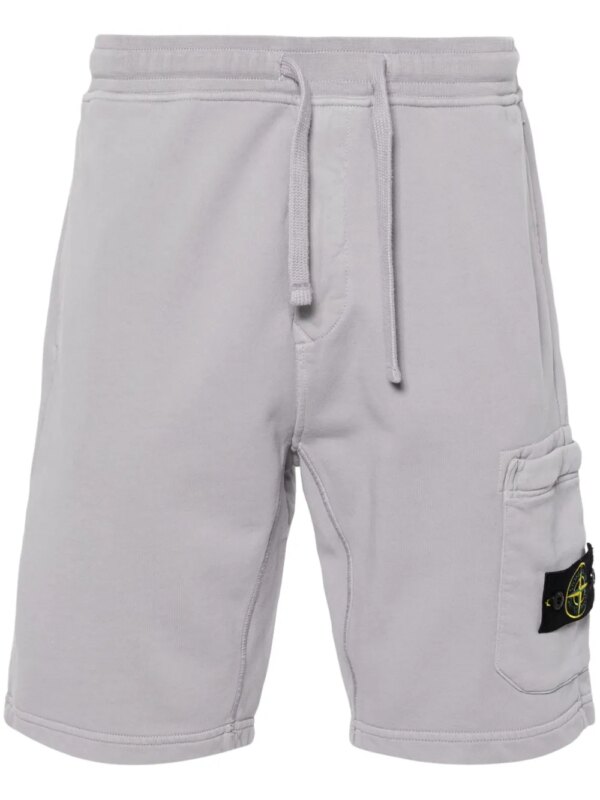 Stone Island short à motif Compass - Gris