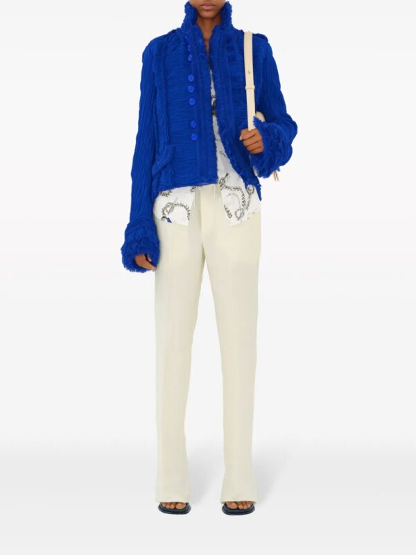 Burberry Canvas broek met toelopende pijpen - Wit