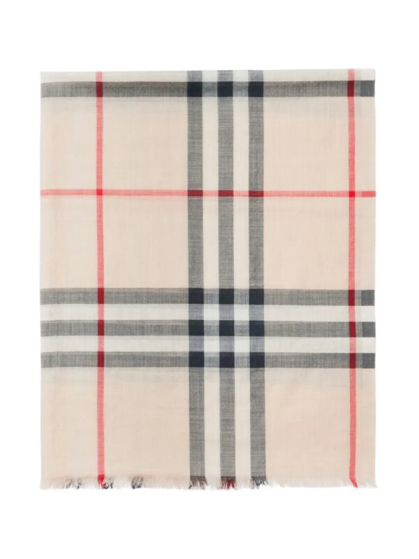 Burberry Vintage check sjaal van wolblend - Beige