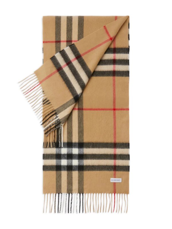 Burberry Kasjmier sjaal met Vintage check - Bruin
