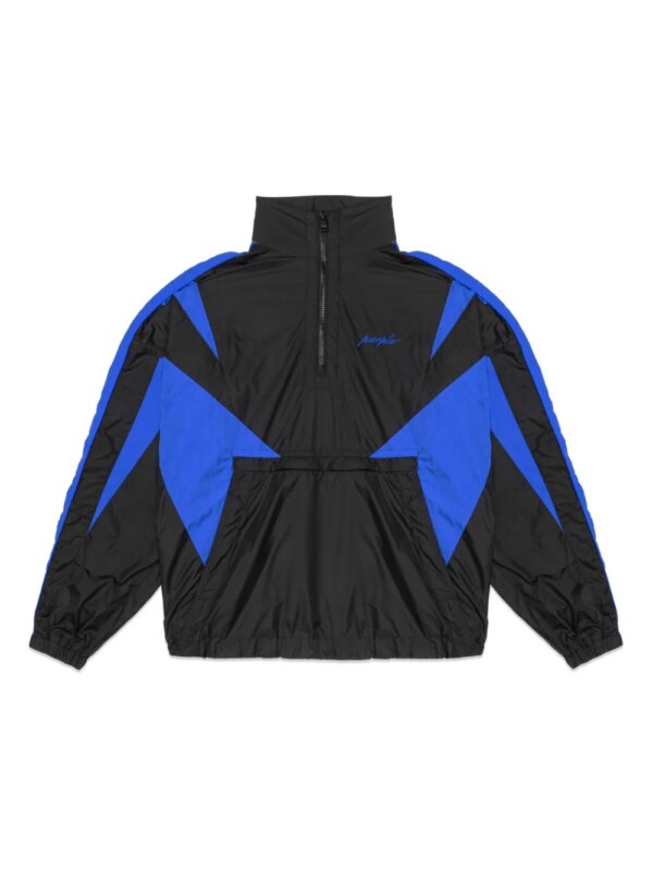 Purple Brand coupe-vent à logo imprimé - Noir