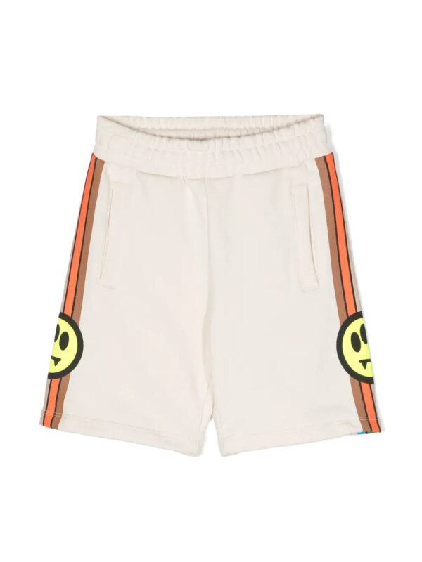 Barrow kids short de sport à bande logo - Tons neutres